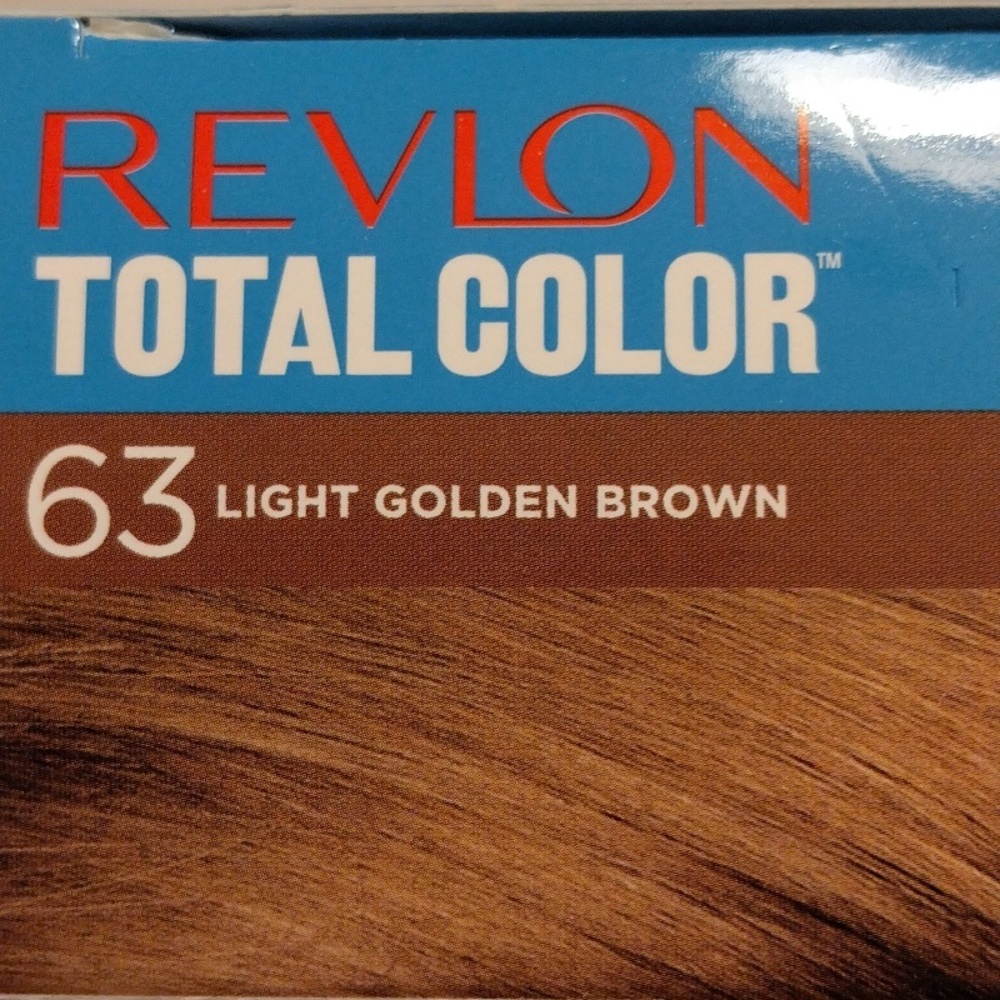 REVLON Permanent Total Color # 63 • LIGHT GOLDEN BROWN • Vegan Gray Coverage - Picture 3 of 6